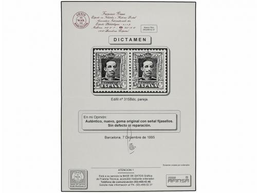 **/* ESPAÑA. Ed. 320, 321 (5), 322/23, 315B (2). Diversos va