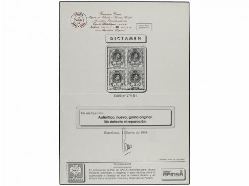 **/* ESPAÑA. Ed. 271, 273, 275, 276. 15 cts. amarillo, 15 ct