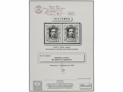 * ESPAÑA. Ed. 320ec (6), 323ec (2). CONJUNTO de sellos CAMBI