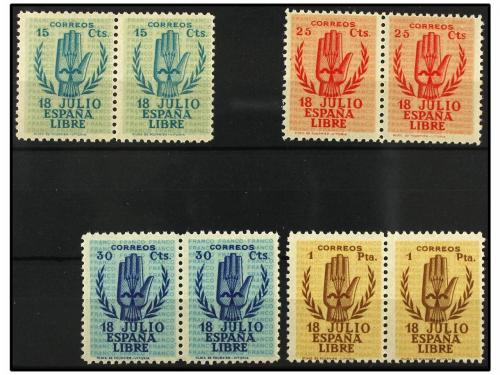 ** ESPAÑA. Ed. 851/54 (2). SERIE COMPLETA en parejas. LUJO. 