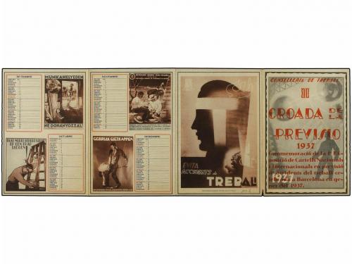 ✉ ESPAÑA GUERRA CIVIL. 1937. CROADA DE LA PREVISIÓ. Calendar