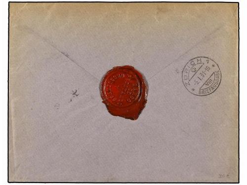 ✉ ESPAÑA. Ed. 490 (3), 495 (3). 1931. BARCELONA a SUIZA. 2 c