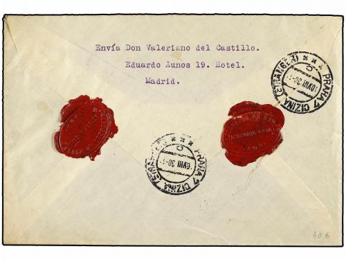 ✉ ESPAÑA. Ed. 493, 495, 497. 1930. MADRID a PRAGA. 15, 25 y 