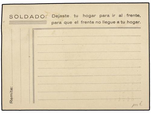 ✉ ESPAÑA GUERRA CIVIL. TARJETA Postal editada por el Partido