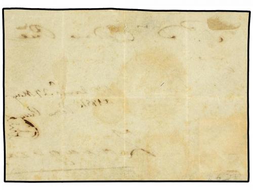 ✉ ESPAÑA. Ed. 26. 1854. EJEA DE LOS CABALLEROS a ZARAGOZA. F