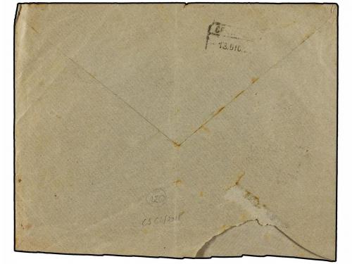 ✉ ESPAÑA. Ed. 278. 1920. CALDAS DE REYES a BARCELONA. Carta 