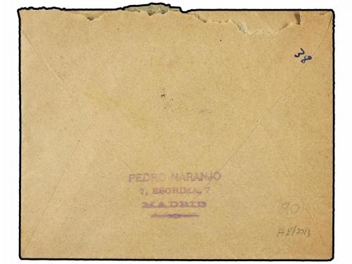 ✉ ESPAÑA. Ed. 305, 306 (2). 1920. MADRID a GIBRALTAR. 40 cts