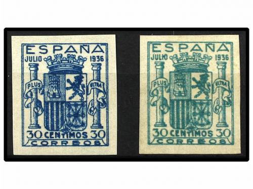 ** ESPAÑA. Ed. NE 56/57. NO EMITIDOS. SERIE COMPLETA. LUJO. 