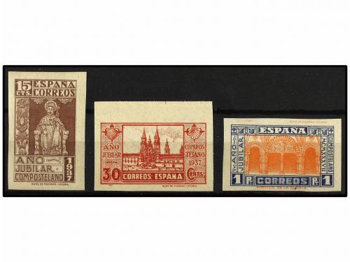 ** ESPAÑA. Ed. 833/35s. SERIE COMPLETA SIN DENTAR. LUJO. Cat