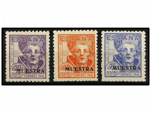 * ESPAÑA. Ed. 954/56M. SERIE COMPLETA con habilitación MUEST
