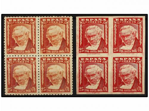 ** ESPAÑA. Ed. 1005cc y 1005ccs. ERROR DE COLOR. 25 cts. ros
