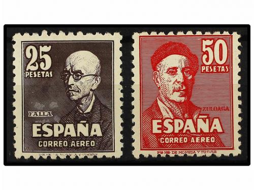 * ESPAÑA. Ed. 1015/16. SERIE COMPLETA. Ínfima señal de fijas