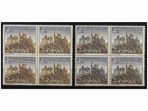** ESPAÑA. Ed. 1880. CASTILLOS. 40 cts. Bloque de cuatro SIN