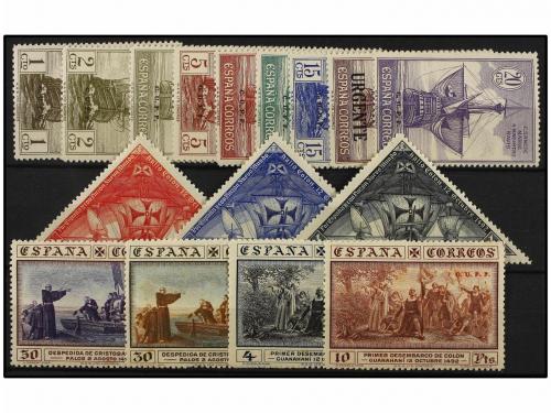 ** ESPAÑA. Ed. 531/46H. SERIE COMPLETA. Habilitación C.U.P.P