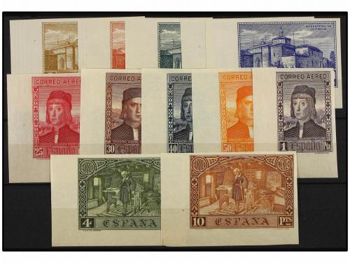 ** ESPAÑA. Ed. 547/58s. SERIE COMPLETA SIN DENTAR. LUJO. Cat