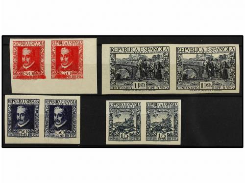 * ESPAÑA. Ed. 690/93s. SERIE COMPLETA en parejas SIN DENTAR.