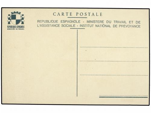 ✉ ESPAÑA GUERRA CIVIL. CONJUNTO de 4 tarjetas postales del I