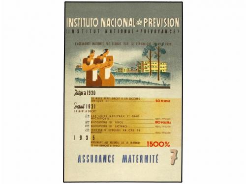 ✉ ESPAÑA GUERRA CIVIL. CONJUNTO de 4 tarjetas postales del I