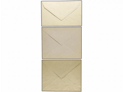 ✉ ESPAÑA ENTEROS POSTALES. CONJUNTO de 3 sobres enteros de 5