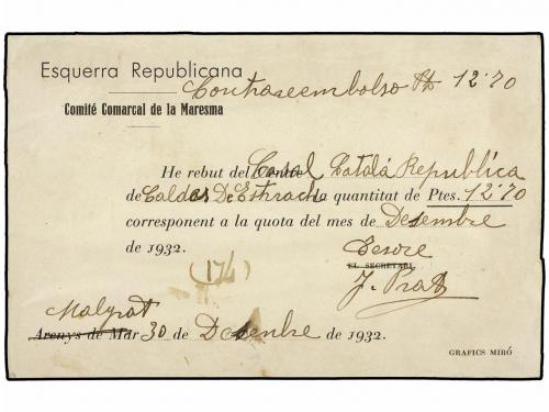 ✉ ESPAÑA ENTEROS POSTALES. Ed. 69. 1933. Entero de 15 cts. c
