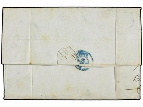 ✉ COLONIAS ESPAÑOLAS: CUBA. Ed. Ant. 1/2. 1855. HABANA a BAR