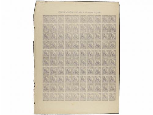 LOTES y COLECCIONES. ESPAÑA. 10 cts. de 1874 FALSO POSTAL. 3