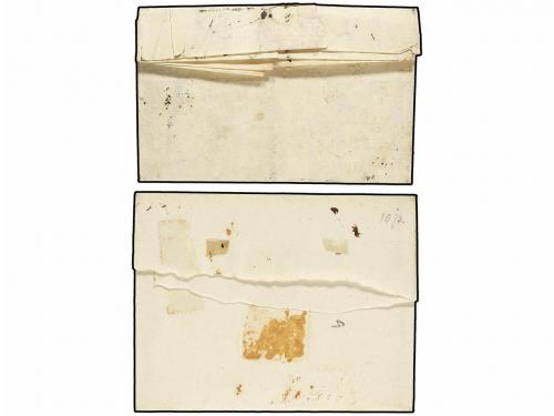 ✉ ESPAÑA: PREFILATELIA. (1797-1809). Carta y envuelta con la