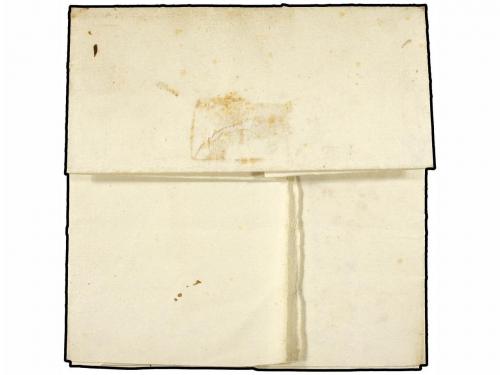 ✉ ESPAÑA: PREFILATELIA. 1834. FERROL a LA HABANA. Marca GALI