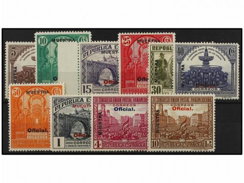 ** ESPAÑA. Ed. 620/29M. SERIE COMPLETA, habilitación MUESTRA