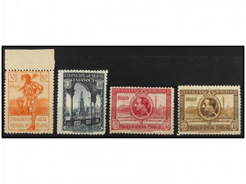 ** ESPAÑA. Ed. 443/46. 50 cts, 1, 4 y 10 pts. Finales de ser