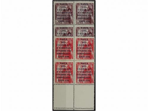 ** ESPAÑA. Ed. 1088/89. CAUDILLO A CANARIAS CORREO. SERIE CO