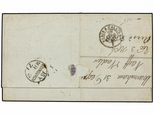 ✉ BRASIL. 1871. MARANHAO a GRAN BRETAÑA. Circulada vía Perna