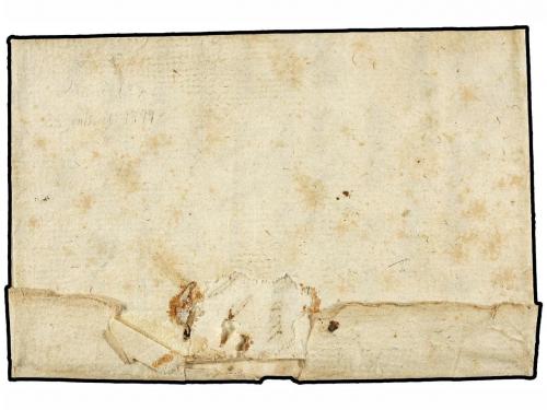 ✉ ESPAÑA: PREFILATELIA. 1799. LUCENI a CALAZ. Marca ZA/ARAGO