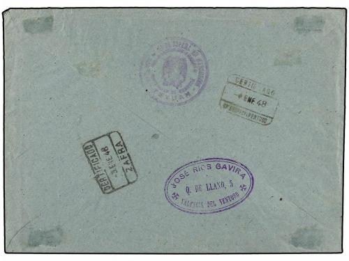 ✉ MARRUECOS. Ed. 280/90. 1948. TETUAN a BADAJOZ. Serie compl