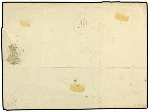 ✉ ESPAÑA. Ed. 1(2). 1850. SALAMANCA a MADRID. 6 cuartos negr