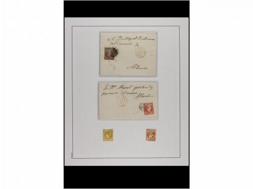 LOTES y COLECCIONES. 1820/1936. ALBACETE. Colección montada 