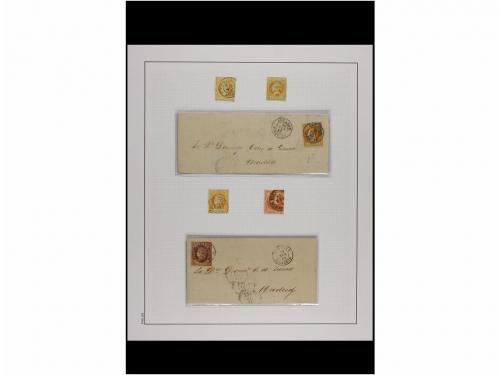 LOTES y COLECCIONES. 1820/1936. ALBACETE. Colección montada 