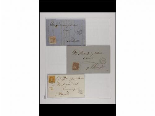 LOTES y COLECCIONES. 1820/1936. ALBACETE. Colección montada 