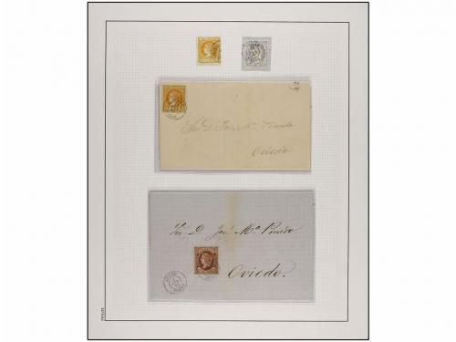 LOTES y COLECCIONES. 1830/1938. ASTURIAS. Colección montada 