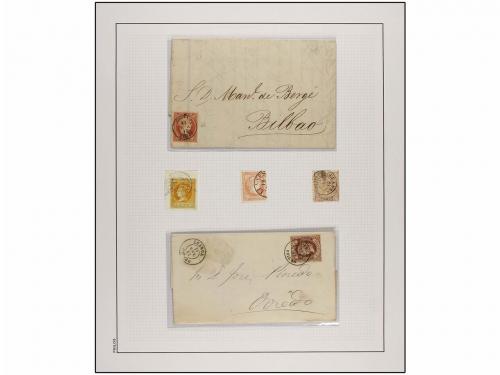 LOTES y COLECCIONES. 1830/1938. ASTURIAS. Colección montada 
