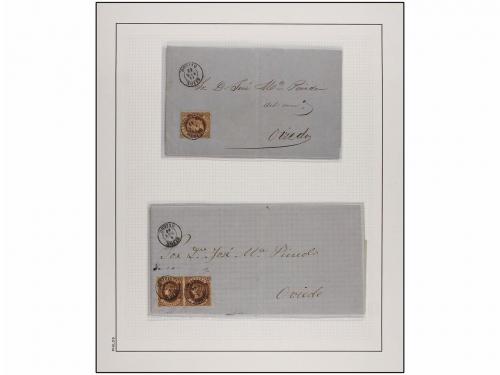 LOTES y COLECCIONES. 1830/1938. ASTURIAS. Colección montada 