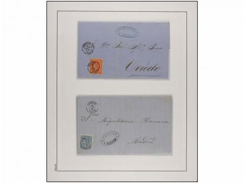 LOTES y COLECCIONES. 1830/1938. ASTURIAS. Colección montada 