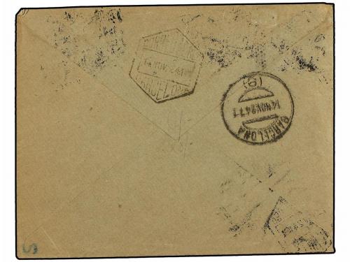 ✉ ESPAÑA. Ed. 292, 296. 1924. ALICANTE a BARCELONA. Serie co