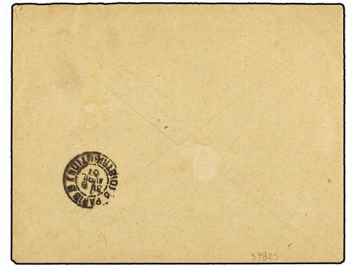 ✉ COSTA DE LOS SOMALIES. Yv. 19. 1901. DJIBOUTI a PARÍS. 5 F