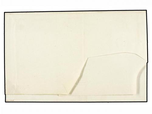 ✉ ESPAÑA. Ed. 1A (2). 1850. BILBAO a MADRID. 6 cuartos negro