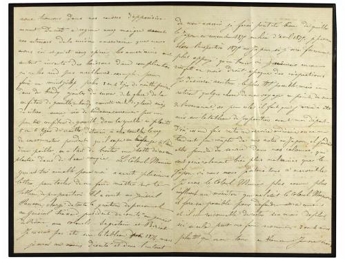 ✉ JAPON. Ce. 35, 60. 1874 (Sept 12). Mourning cover and cont