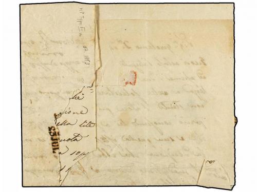 ✉ BOSNIA-HERZEGOVINA. 1853. Registered cover to CURZOLA fran