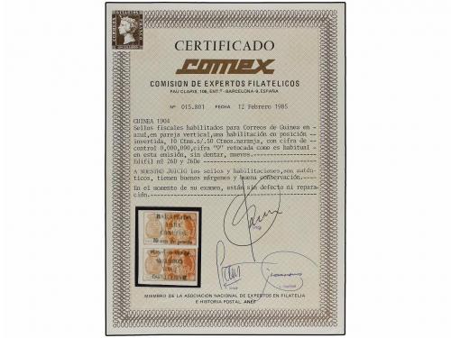 * COLONIAS ESPAÑOLAS: GUINEA. Ed. 26Dhpv. 10 cent. s. 50 cen
