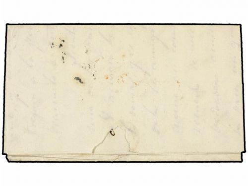 ✉ ESPAÑA: PREFILATELIA. 1844. VILLARCAYO a MADRID. Marca MED
