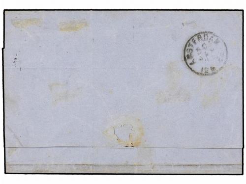 ✉ LEVANTE: CORREO AUSTRIACO. 1871. SMIRNA to AMSTERDAM. 25 g